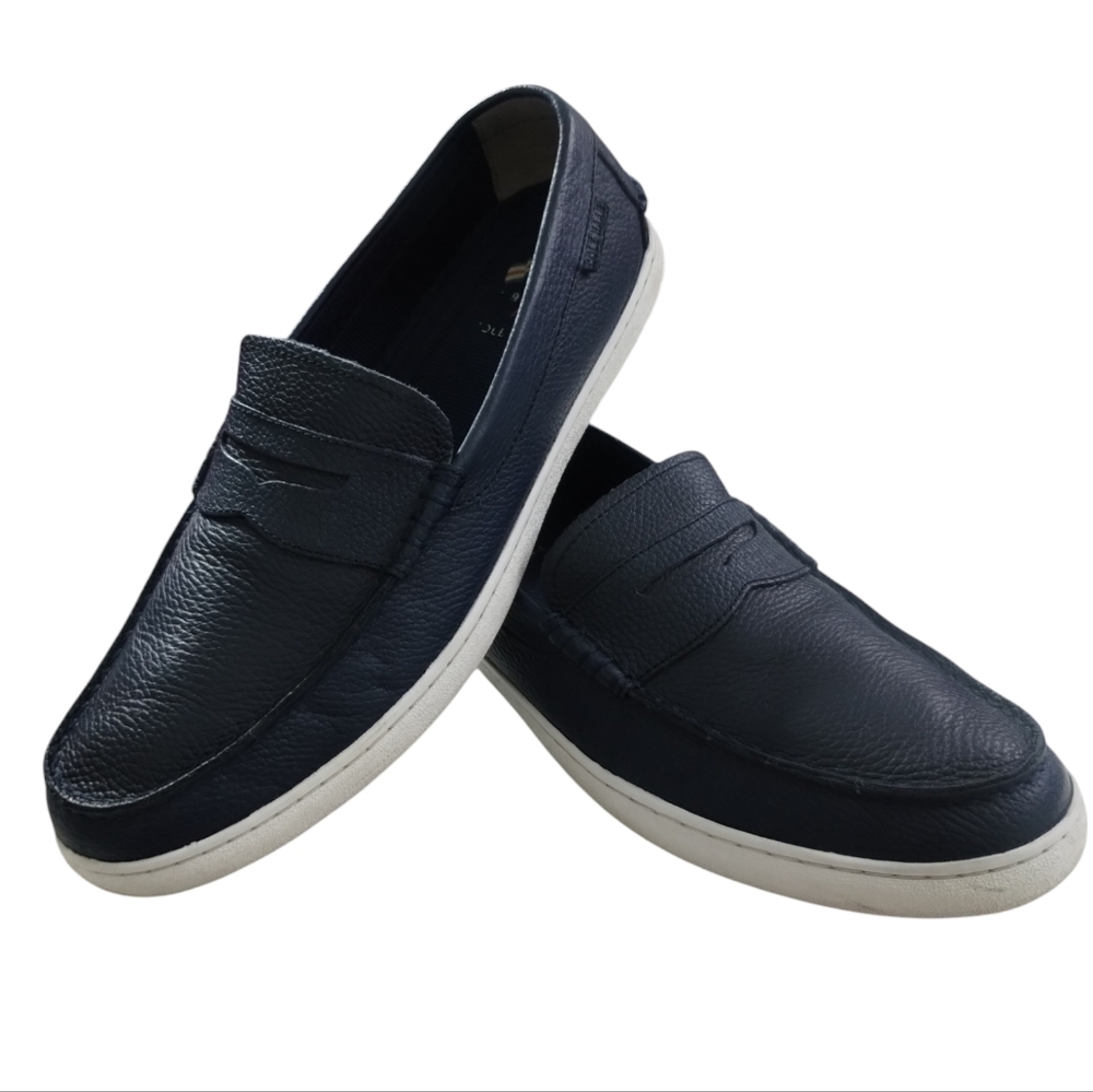 Cole Haan Nantucket‎ Men's Navy Leather Loafers Size 12M Business Casual Preppy
